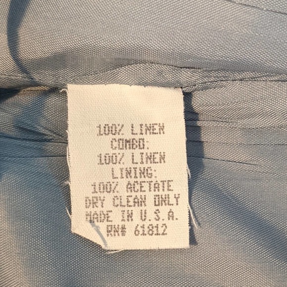 Unbranded Sky Blue Knee Length Linen Skirt Size 6 - Picture 4 of 4